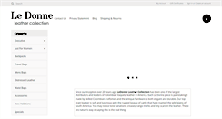 Desktop Screenshot of ledonneleather.com